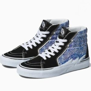 VANS Sk8-Hi Bolt Liquify Blue/Black Mens Size 9.5 New In Box!